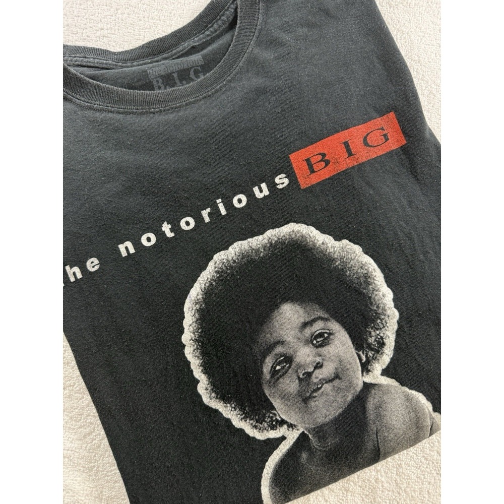 The‎ Notorious B.I.G. Shirt Mens 2XL Black Ready To Die Baby Graphic Tee Hip Hop